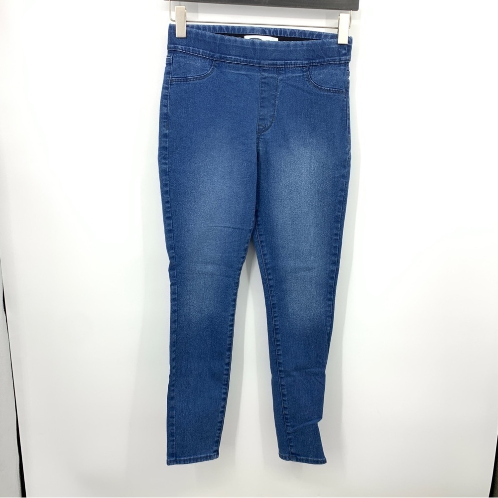 Old Navy Women 6 Jeans Medium‎ Wash Denim Pants Pull On Super Skinny Jegging Mid